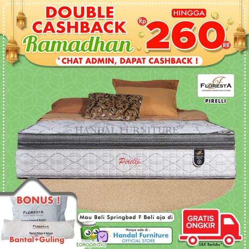 Promo Floresta Hanya Kasur Spring Bed Pirelli Latex Plush Top 160 X 200 Kab Tangerang Handal Furniture Tokopedia