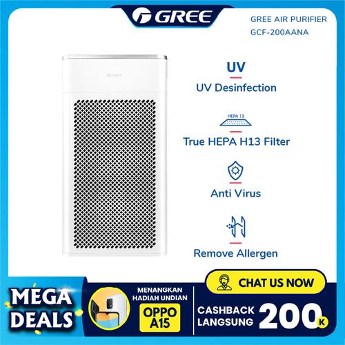 Foto Produk GREE AIR PURIFIER - Anti Bacteria - Ionizer - PUTIH Model GCF200AANA dari GREE OFFICIAL