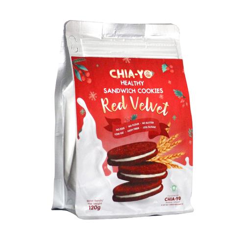 Foto Produk Sandwich Cookies Red Velvet 120gr dari Chia-Yo