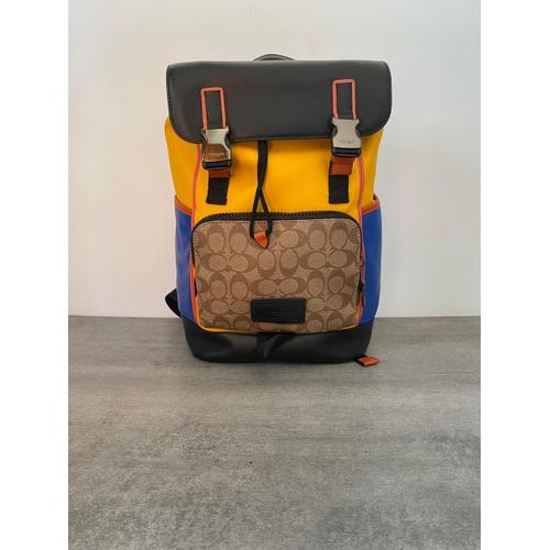 Jual COACH TRACK BACKPACK IN COLORBLOCK 