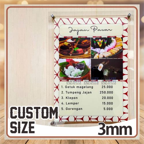 Gambar Frame/Bingkai Akrilik Display Poster Dinding Custom - 3mm dari SLIMLITE undefined Tokopedia