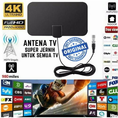 Foto Produk Antena TV Digital DVB-T2 4K High Gain 25dB TFL-D139 ORIGINAL Taffware dari store seller com