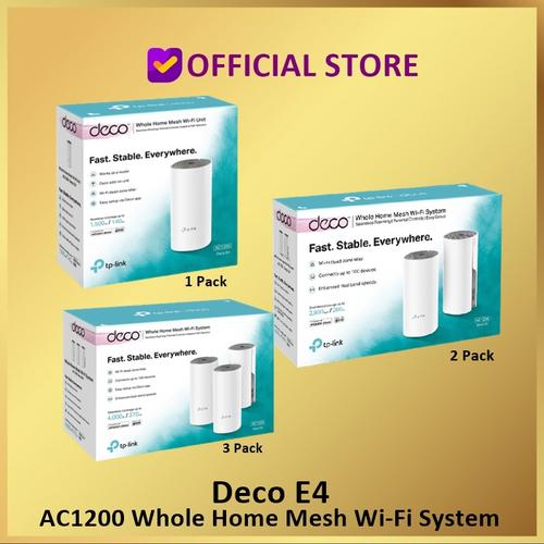 Gambar TP-Link Deco E4 AC1200 Whole Home Mesh Wi-Fi System DECOE4 TPLink - 2 Pack dari DUNIA COMPUTER & SERVICE Jakarta Selatan Tokopedia