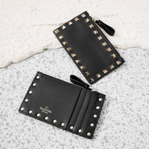 valentino rockstud wallet black