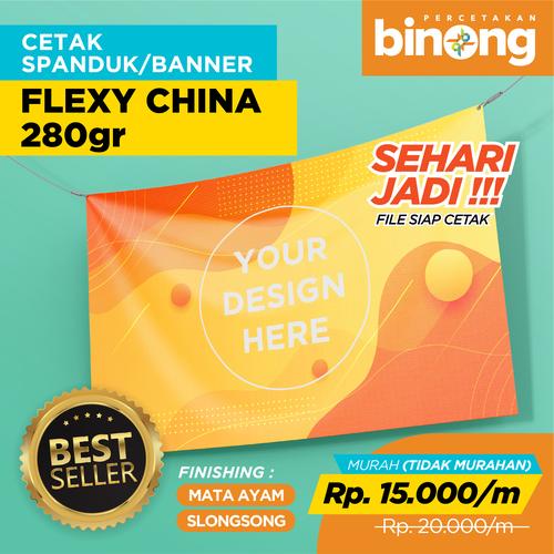 Gambar CETAK BANNER SPANDUK FLEXI CHINA 280gr dari Percetakan Binong Kab. Tangerang Tokopedia