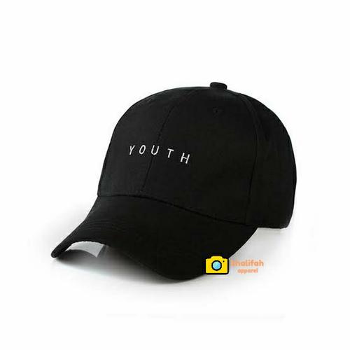 Promo topi youth baseball - Hitam 