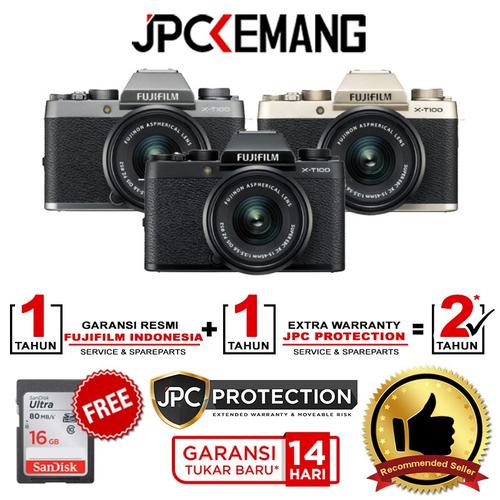 Foto Produk Fujifilm X-T100 XT100 Kit 15-45mm GARANSI RESMI - Abu-abu dari JPCKemang