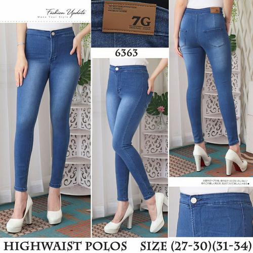 Jual SIZE 27-34 CELANA JEANS HIGHWAIST 