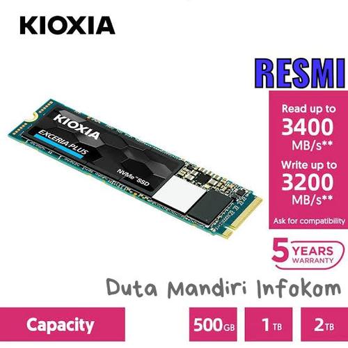 Promo Kioxia Exceria Plus SSD NVMe 2280 PCIe Gen 3x4 500GB I - Main Image