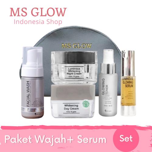 Foto Produk Paket Ms Glow + Serum - Paket Whitening, Serum Peeling dari MS Glow Indonesia Store