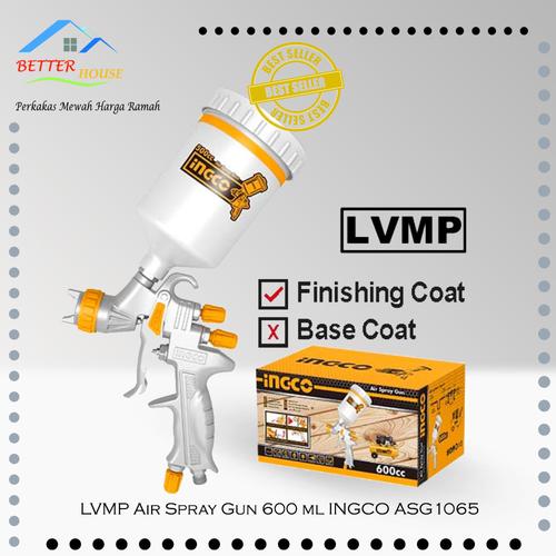 Jual LVMP Air Spray Gun 600 ml INGCO ASG1065 Tabung Atas PROFESSIONAL