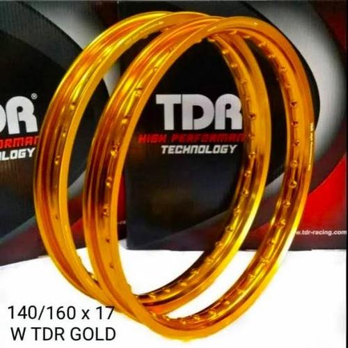 Foto Produk Velg TDR W Kotak 140 160 Ring 17 Gold ORIGINAL not tk excel rossi - 14 dari Fath91