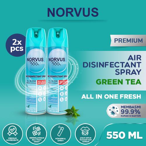 Gambar NORVUS Disinfektan Spray & Pengharum Ruangan 2x 550ml -Ocean Green Tea dari Norvus Indonesia Tokopedia