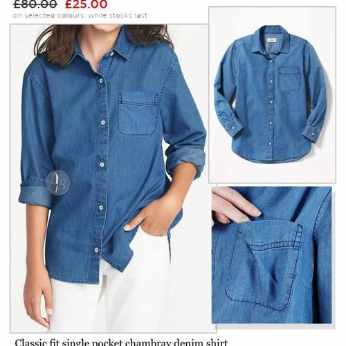 Jual Oldnavy denim shirt ( ada 3 warna 