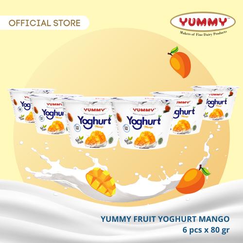 Foto Produk Yummy Fruit Yoghurt Mango 6 x 80g dari YUMMY Dairy