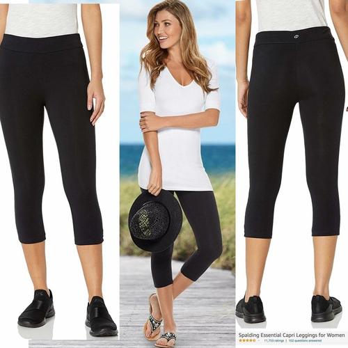 Jual spalding womens black capri lenght 
