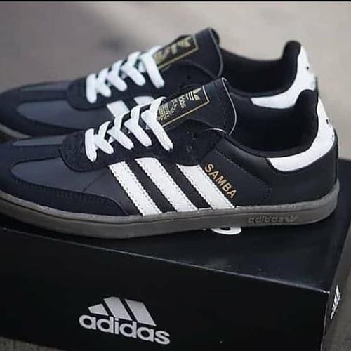 adidas samba hitam