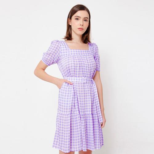 Gambar Chocochips - Geneva Dress Purple dari Chocochips Official Shop Jakarta Barat Tokopedia