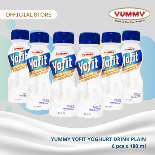 Foto Produk Yummy Yofit Yoghurt Drink Plain 6 x 180ml dari YUMMY Dairy