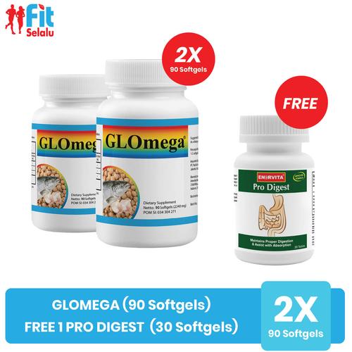 Gambar Glomega 90 Softgel Membantu Memelihara Kesehatan - Omega 3 dari Fit Selalu Jakarta Barat Tokopedia