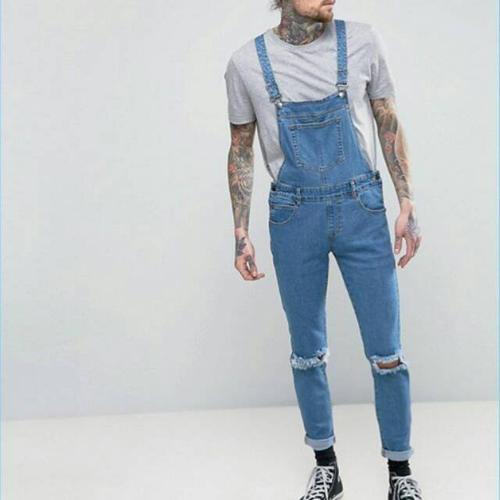Jual Overall men jeans skinny baju 