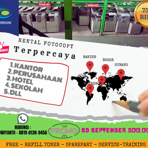 Foto Produk rental mesin fotocopy untuk kantor sekolahan pabrik termurah garansi dari harmoniprinter
