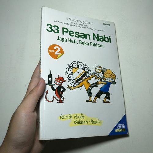Foto Produk BUKU 33 PESAN NABI JAGA HATI, BUKA PIKIRAN VOL 2 KOMIK HADIS BUKHARI dari BERKAH BACA