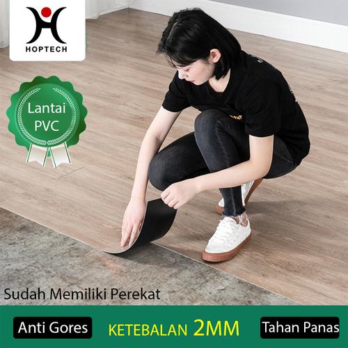 Gambar Lantai Vinyl Parket Kayu Dengan Perekat Stiker Lantai - BW011 dari hoptech id Kab. Tangerang Tokopedia