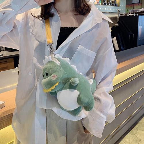 Gambar Tas Selempang Bahu Boneka Dinosaurus Motif Kartun Dinosaurus - TAS DINO HIJAU dari Flash Unik undefined Tokopedia