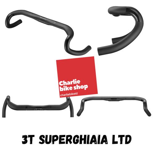 Guidon Carbone 3T Superghiaia Gravel - 40 Cm - Noir (Neuf)