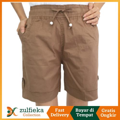 Jual Hotpants Jumbo Wanita Katun Melar 