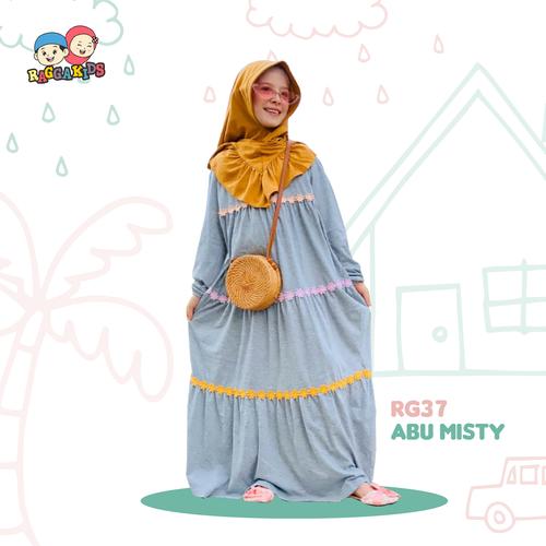 Foto Produk Baju Muslim Gamis Couple Ibu Anak Raggakids RG 37 Abu - GAMIS ANAK XXL dari LittleSarah Baby Kids Sh