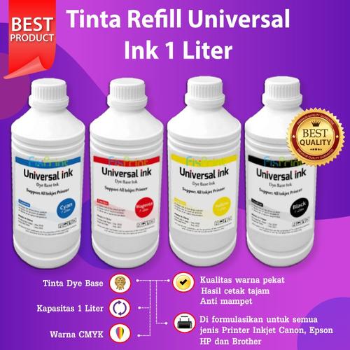 Jual Tinta Dye printer Epson 664 003 Canon Hp Brother 1 liter BLACK Color -  Jakarta Timur - FixPrint Indonesia | Tokopedia