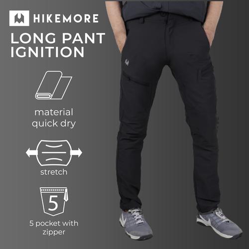 Foto Produk Celana Gunung Pria Quickdry Outdoor Hikemore Ignition Series Terbaru - Hikemore Black, M dari Razzor.ID