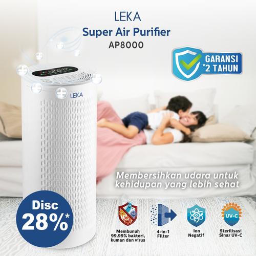Foto Produk LEKA AP8000 Super Air Purifier - HEPA13 Filter UVC Ion Negatif HEPA UV dari Kogara