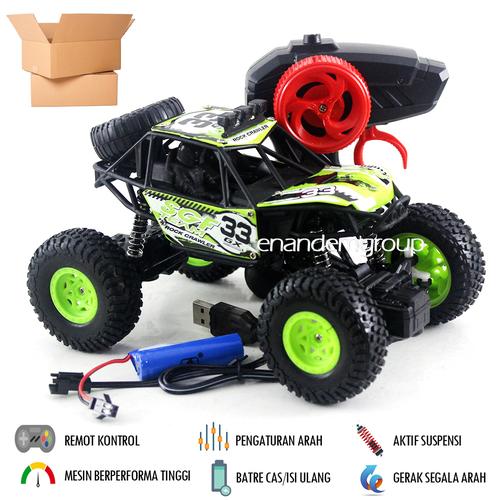Foto Produk Mobil Remote Kontrol Rc Super High Speed Climbing - Hijau+ExtraDus dari Mafemale