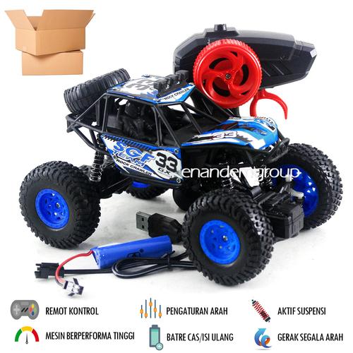 Foto Produk Mobil Remote Kontrol Rc Super High Speed Climbing - Biru+ExtraDus dari Mafemale