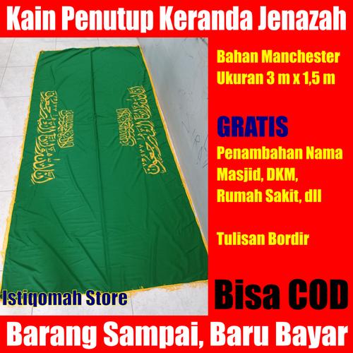 Foto Produk PROMO Kain Tutup Penutup Keranda Jenazah Murah Full Bordir Tasik dari Istiqomah-Store