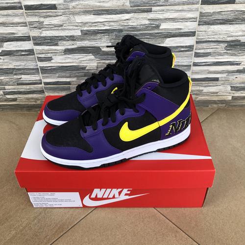 Jual NIKE DUNK HIGH EMB LAKERS US 8 