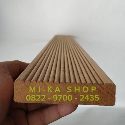 Jual Decking Kayu Bengkirai 300cm Papan Lantai dan Pagar Bangkirai