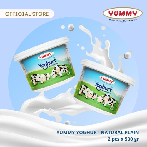 Foto Produk Yummy Yoghurt Natural Plain 2 x 500g dari YUMMY Dairy