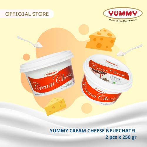 Foto Produk Yummy Cream Cheese Neufchatel 2 x 250g dari YUMMY Dairy