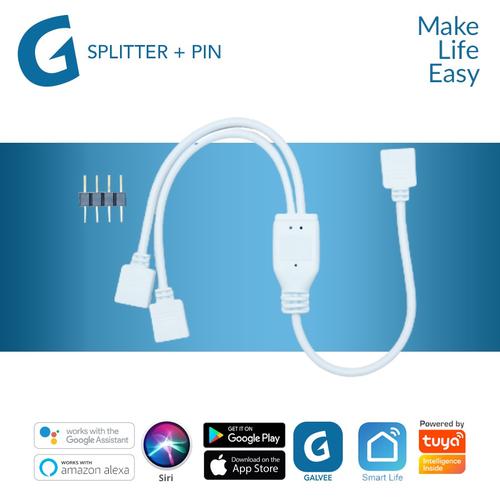 Gambar Galvee LED Strip Cable Splitter 1:2 Connector 4Pin LED Strip RGB dari Galvee Official Store Jakarta Pusat Tokopedia
