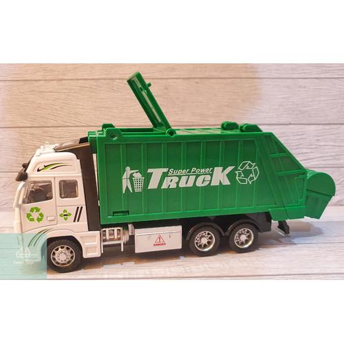 Gambar Mainan Diecast Mobil Metal Garbage Truck Truk Sampah Pull Back 611B dari Lumi Toys Jakarta Utara Tokopedia
