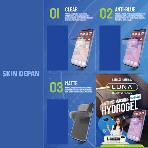 Gambar Luna Hydro Gel Screen Guard Protector Apple iPhone Samsung Xiaomi OPPO - Depan, Clear dari Luna Life Jakarta Utara Tokopedia