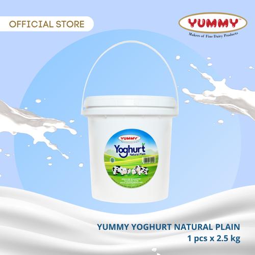Foto Produk Yummy Yoghurt Natural Plain 1 x 2.5kg dari YUMMY Dairy