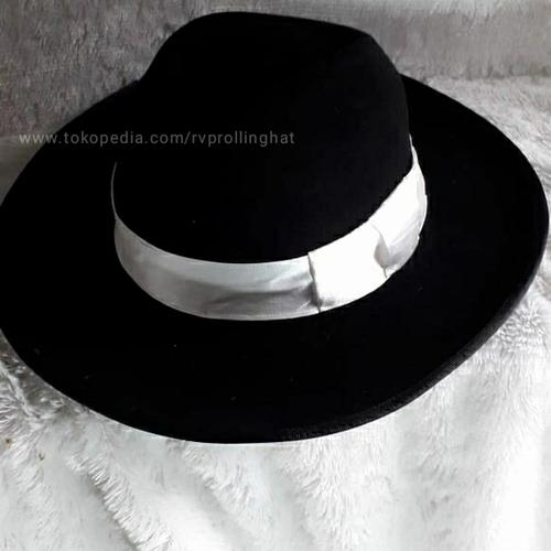 Jual topi fedora mafia warna hitam 