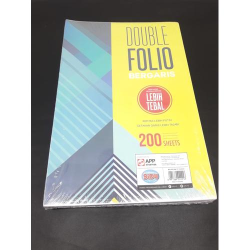 Gambar Double Folio Bergaris Sidu 200 Lembar dari Toko Sumurboto Kota Semarang Tokopedia
