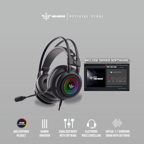 Promo Headset Gaming 7.1 Surround RGB NYK BANSHEE HS - P18 - Jakarta Pusat  - NYK Nemesis | Tokopedia