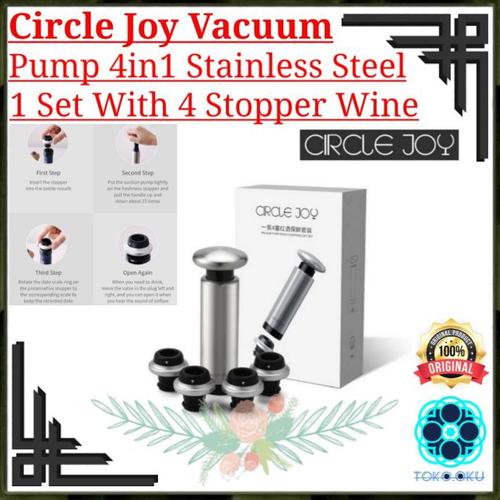 Jual xiaomi circle joy 4 in 1 set vacuum pump with 4 stopper wine 4in1 -  Jakarta Barat - Ivano Shop 4 | Tokopedia